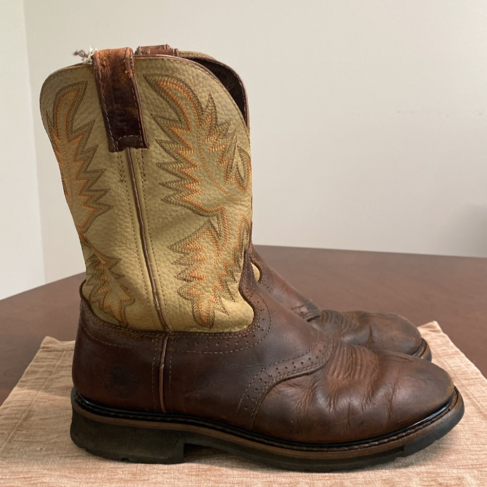 Justin Original Work Boots - Men Sz 11D - Picture 6 of 14